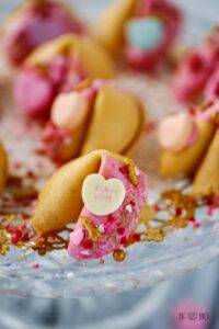 Let someone know how much you love them with these fun Valentine Fortune Cookies. So easy, that the kids can make them for their friends!