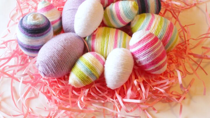 Image for Yarn Wrapped Easter Eggs {& 14 Fab Spring Projects}