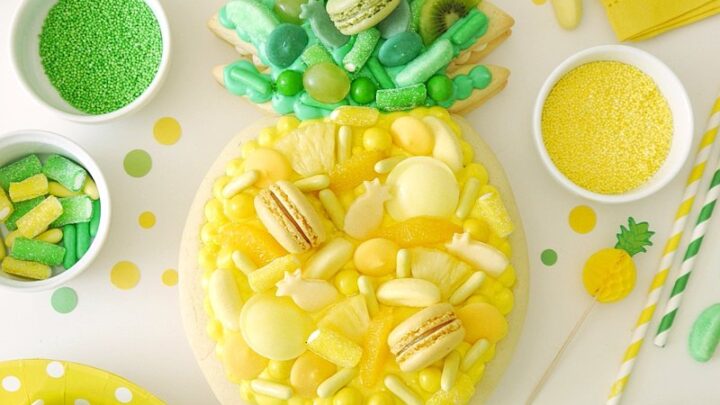 cookie cake pineapple shape03