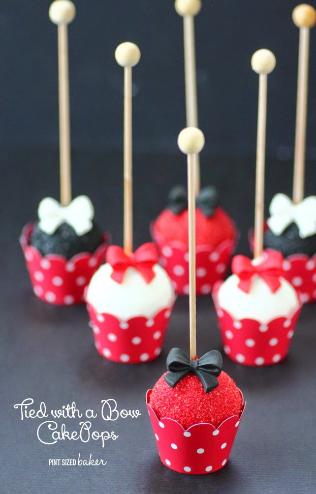 These Red, White and Black Fancy Cake Pops will look great on your dessert tablescape and will totally impress your guests. You won't believe how easy they are to make.