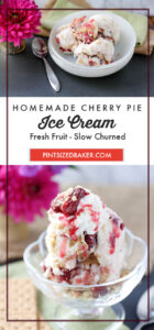 Homemade Cherry Pie Ice Cream Collage with title