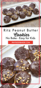 Get the kids and make these sweet and salty, no bake Ritz Cracker and peanut butter cookies!