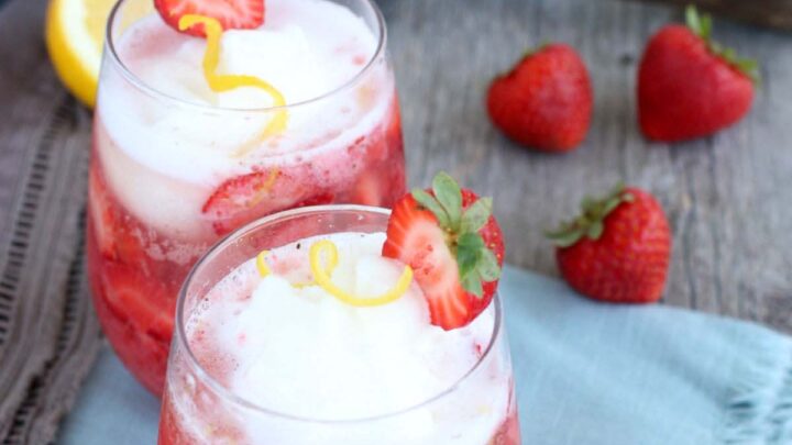 Strawberry Lemon Prosecco Float Recipe