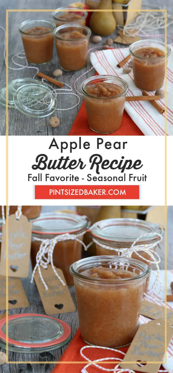 The smells of fall are in the air and it’s time to get serious about some of my favorite recipes. Around this time, every year, my family and I go apple picking. We always come home with tons of apples, which means it’s time to make my famous Apple Pear Butter Recipe.