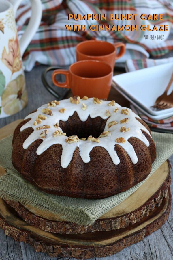 Making a bundt cake pumpkin recipe is great for fall, especially in this bundt pan! My bundt cake recipe is beautiful and delicious. 