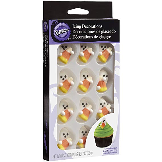 Halloween Royal Icing Decorations with Candy Corn