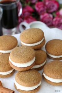 Whoopie pies recipe with filling for whoopie pies recipe as well, finished and ready to be enjoyed.