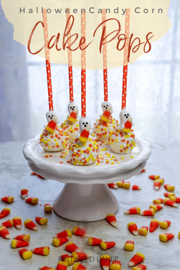 Super easy, super fun, these Halloween Candy Corn Cake Pops can easily be made in no time! Colorful sprinkles, premade candy, and fun straws to the rescue.
