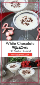 Making a white chocolate martini with vanilla vodka, and white chocolate liqueur is easy! This white martini is simple and delicious!