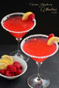 Lemon Raspberry Martinis