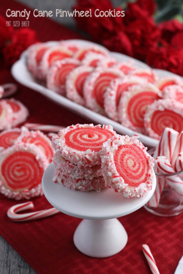 Nothing screams the holidays more than Candy Cane Pinwheel Cookies! The red and white stripe remind me of starlight candies. Here's to peppermint everything!