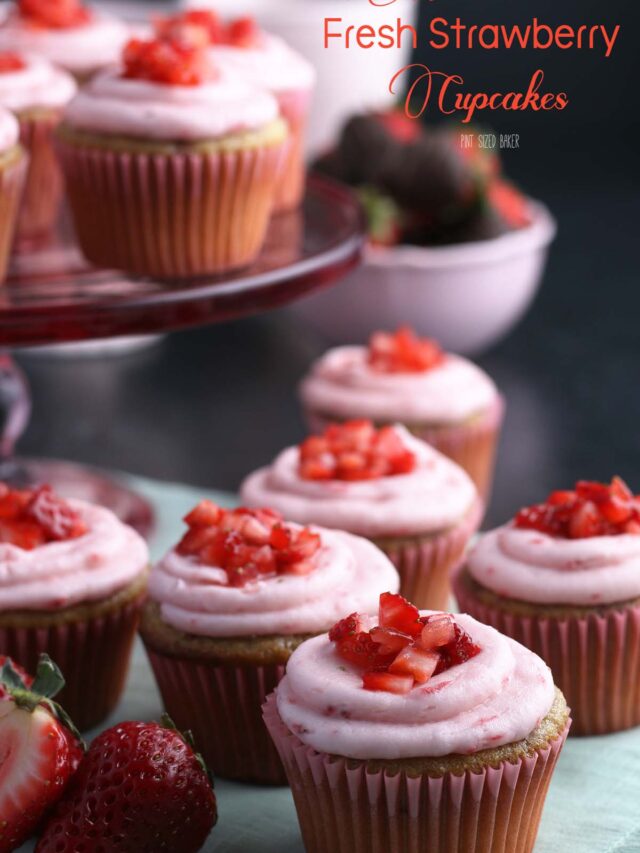 Easy Strawberry Cupcakes Story