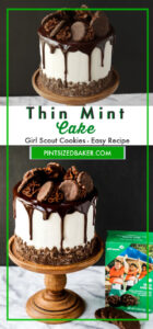 Don't let the Girl Scout Cookie season end. Keep it going by baking a Thin Mint Cake!