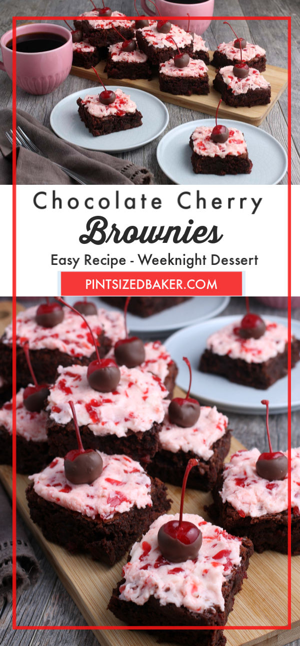 Imagine biting into a fudgy brownie that is loaded with cherry flavor. Without a doubt, these Chocolate Cherry Brownies have a fudgy center that is amazing.