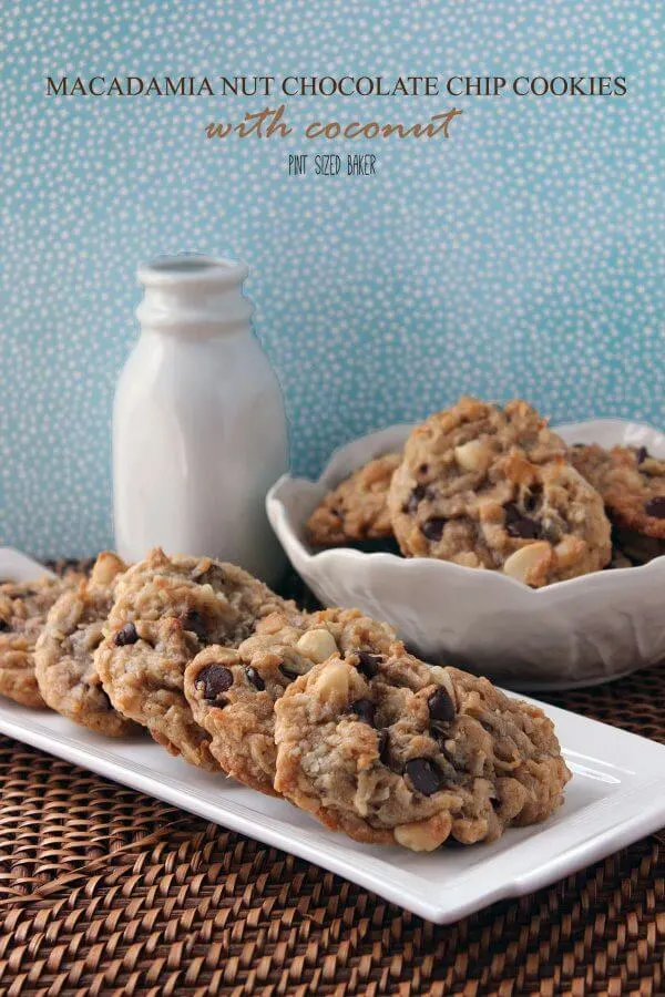 Image linking to my Macadamia Nut and Coconut Chocolate chip cookie recipe.