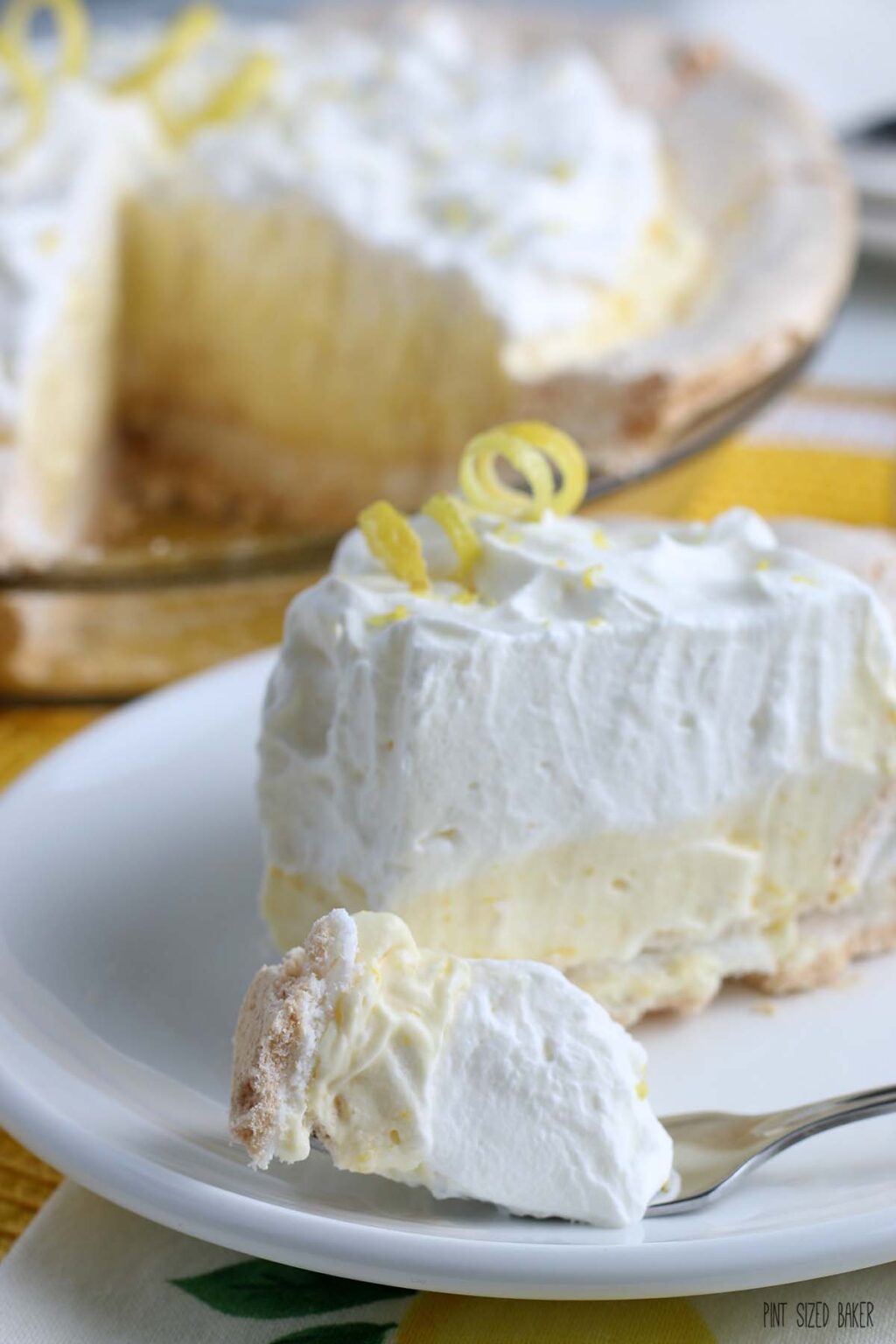 Upsidedown Lemon Cream Meringue Pie • Pint Sized Baker