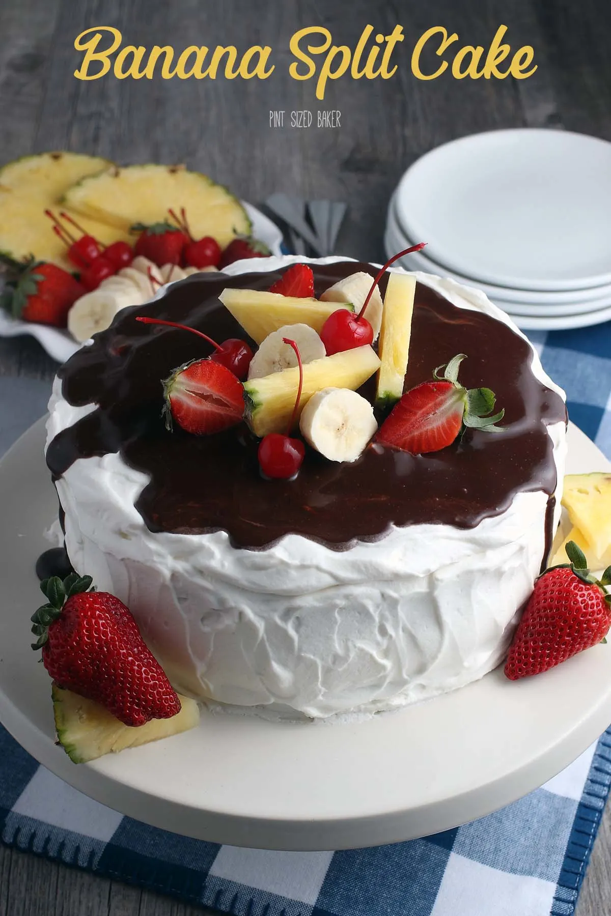 Making this recipe for banana split cake is simple! I'll show you how to make banana split cake, the perfect easy dessert recipe.