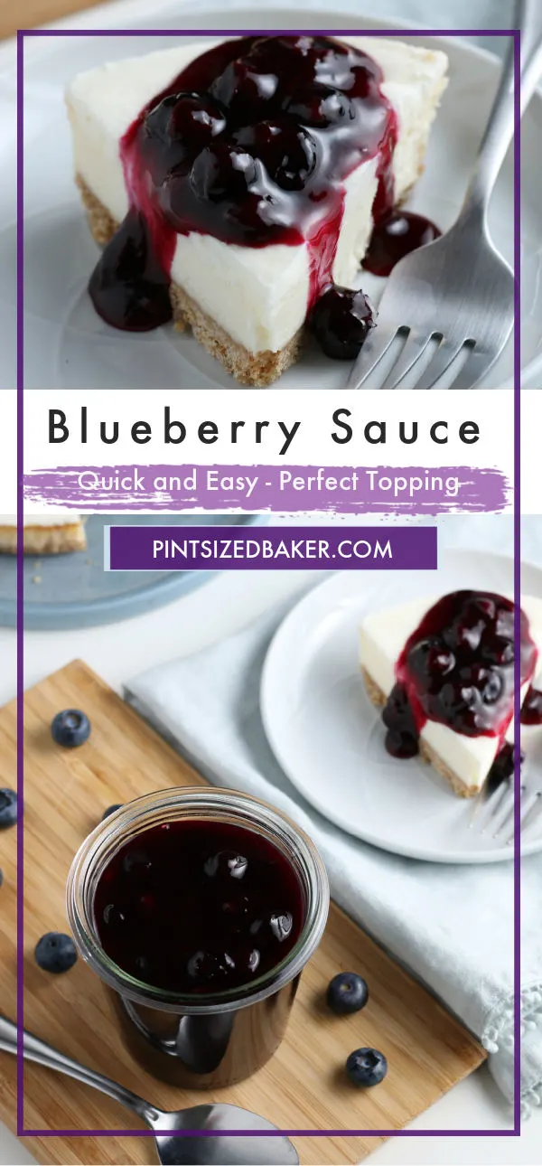 Blueberry sauce collage