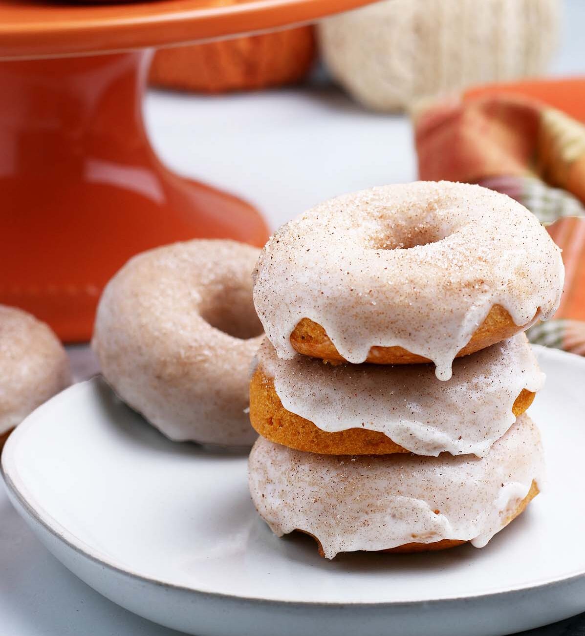 baked pumpkin donuts