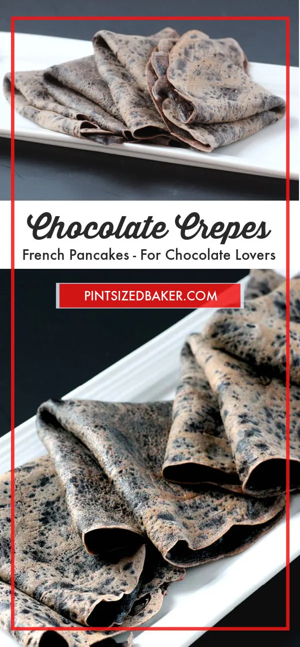 Why have boring basic crepes when you can punch them up with cocoa! These Chocolate Crepes are perfect for a romantic dessert.