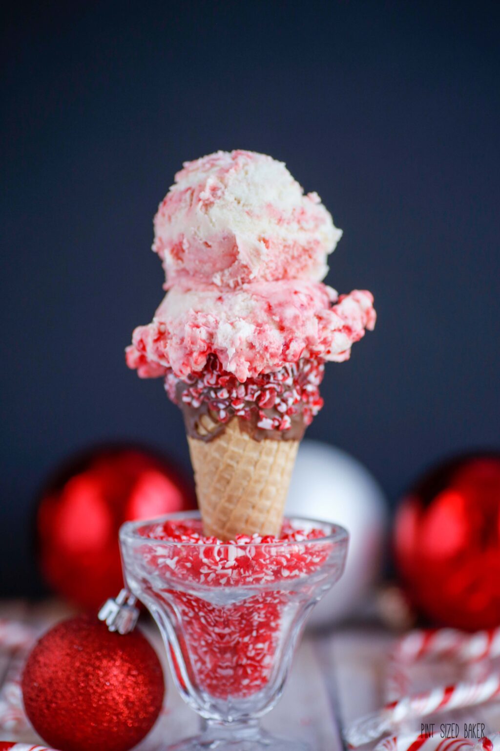 Candy Cane Ice Cream Recipe • Pint Sized Baker