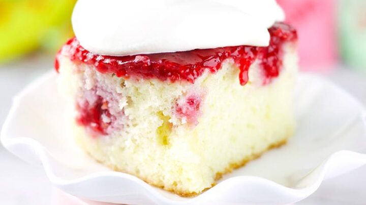 Raspberry Poke Cake copy