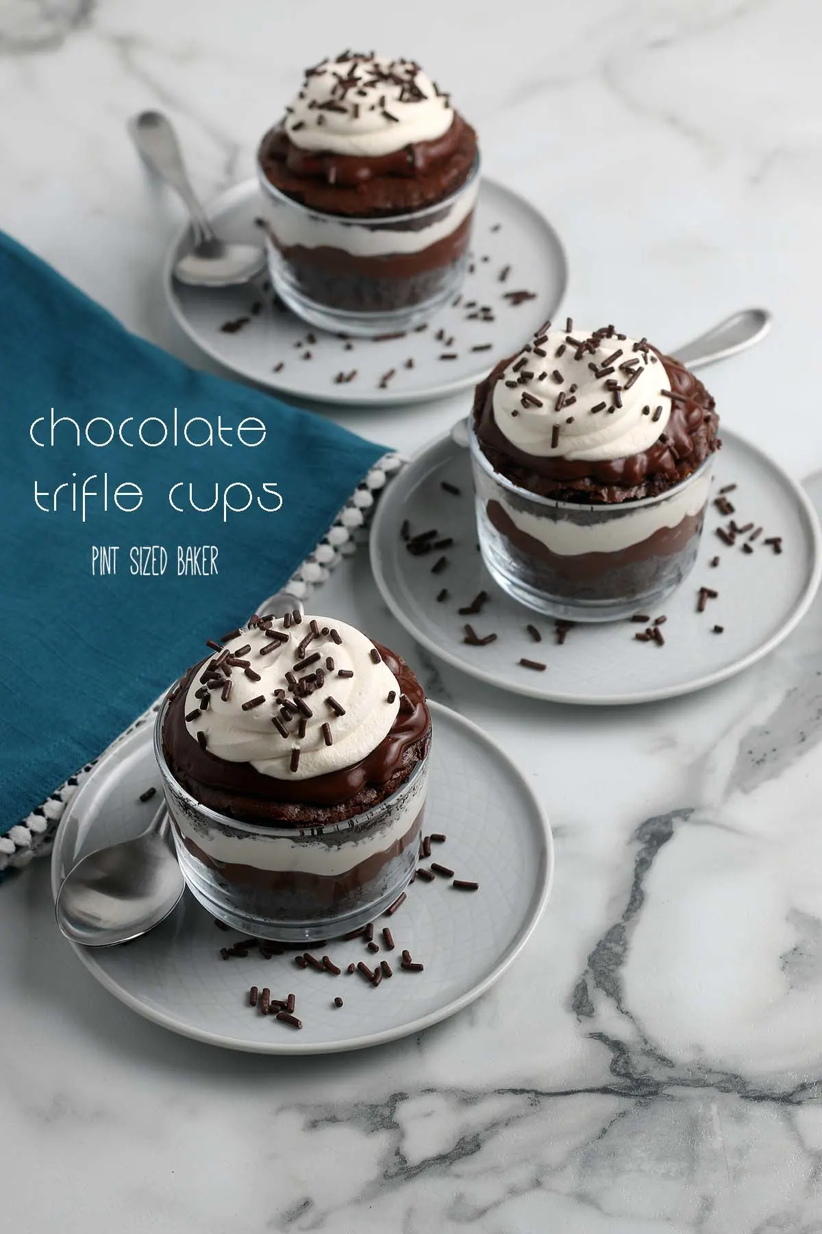 Chocolate Pudding Trifle Cups