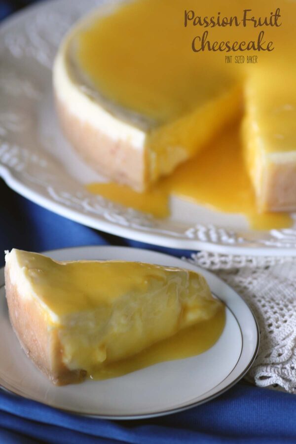 Image linked to my Passion Fruit Cheesecake recipe.
