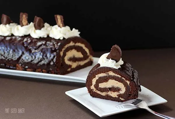 DD Chocolate and Peanut Butter Roulade 30