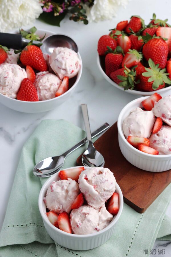 Homemade Strawberry Ice Cream 6