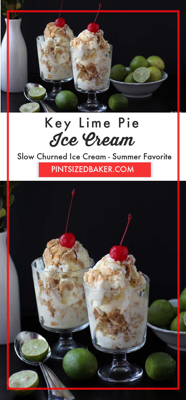 Key Lime Pie Ice Cream collage image.