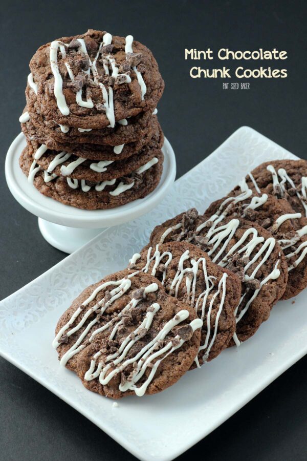 These mint chocolate chunk cookies are just what you need any day of the week! Triple Chocolate Cookies are just what the doctor ordered!