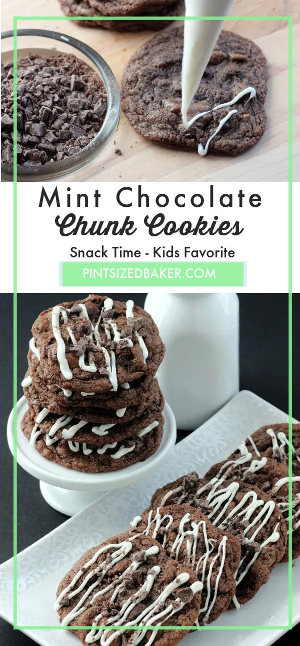 Mint Chocolate Chunk Cookie Collage