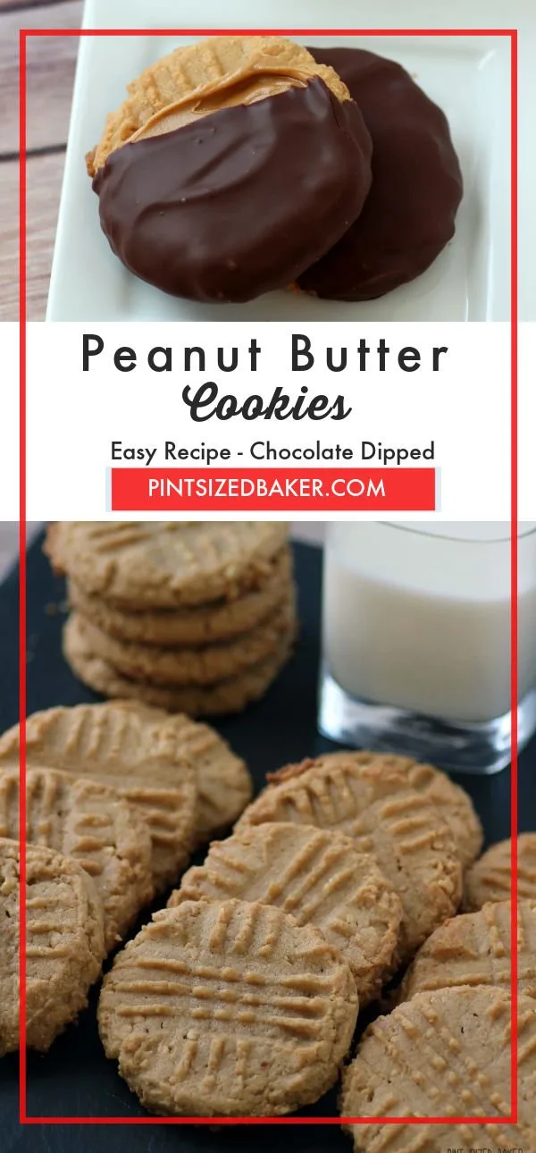 Bake these  classic Peanut Butter Cookies and then take them to the next level by smearing them with more PB and dunking them in chocolate!