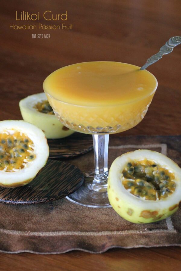 Image linking to my lilikoi (passion fruit) curd recipe. 