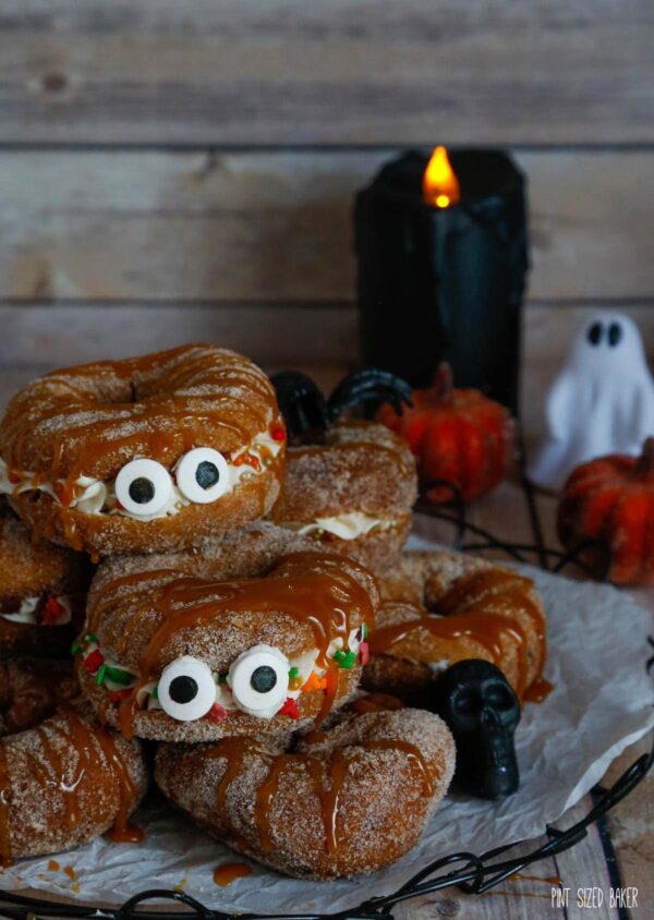 A fun Halloween Twist is to add candy eyes to anything! These are now whoooooo-pie pies.