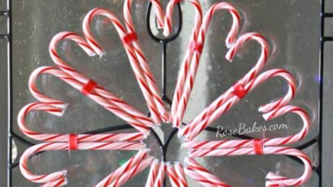 How to Make a Candy Cane Wreath 2