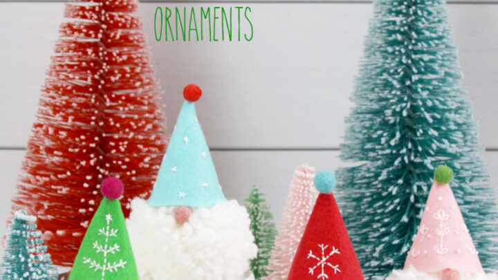 Wee Little Gnome Pom Pom Ornaments