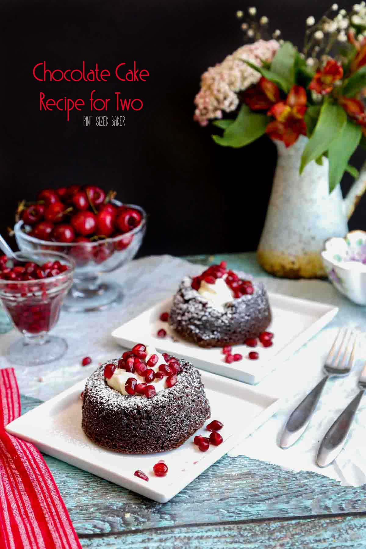Chocolate Fudge Cakes for Two