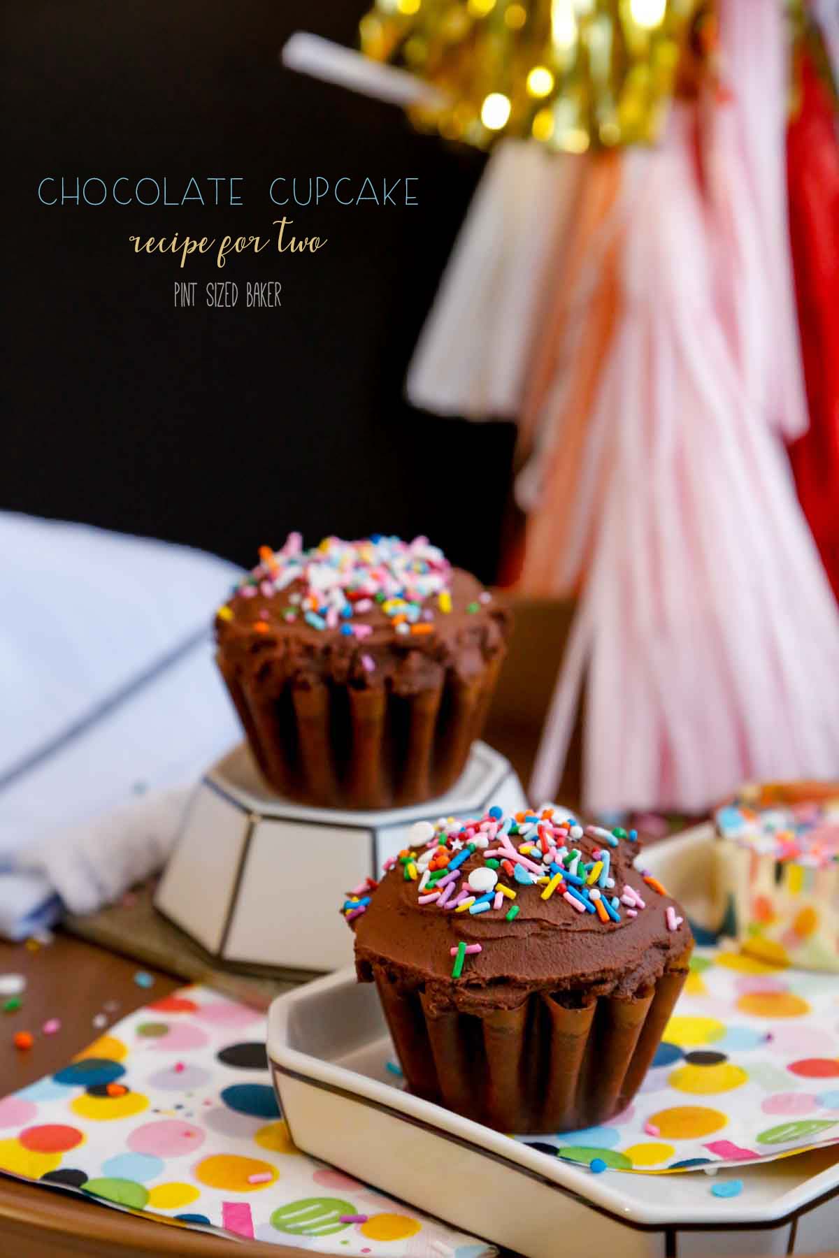 Chocolate Cupcake Recipe for Two