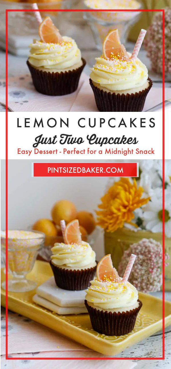 When you want something sweet but don’t want to make an entire batch, this Lemon Cupcakes for Two recipe is a wonderful option!
