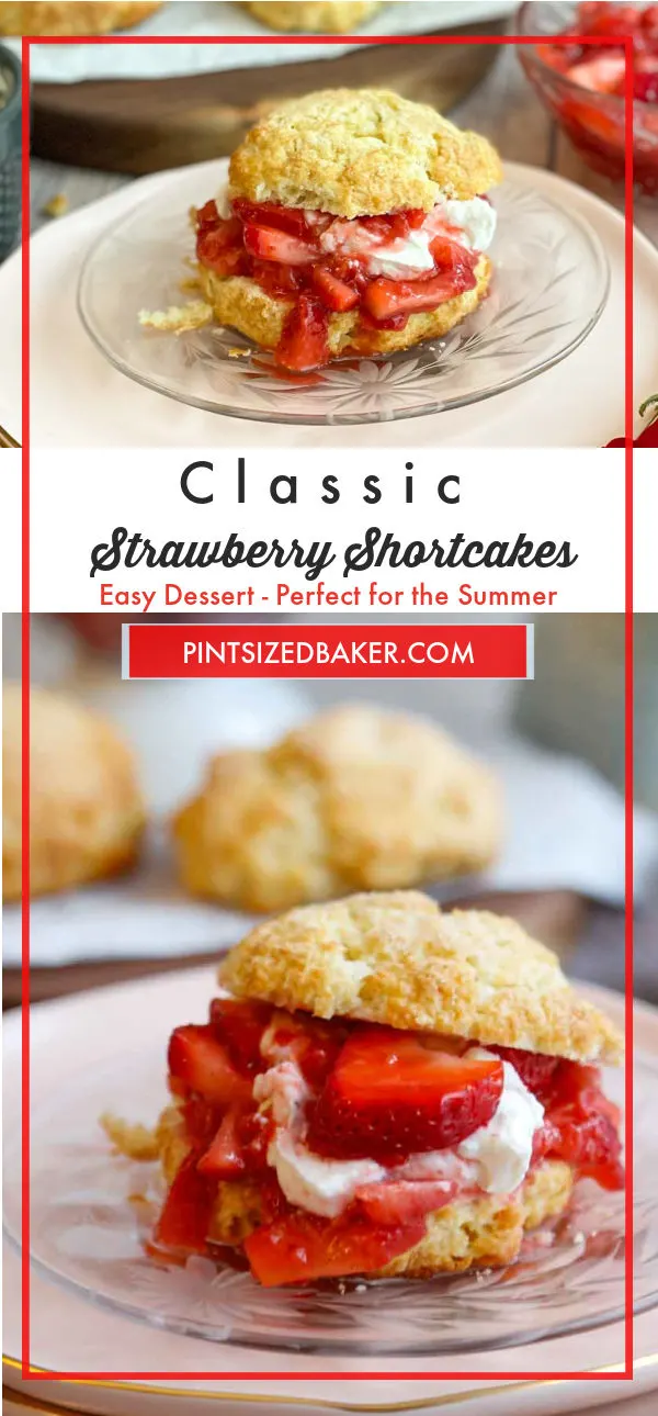 Classic homemade biscuits with strawberries and whipped cream come together to make the best strawberry shortcakes recipe you have ever had.