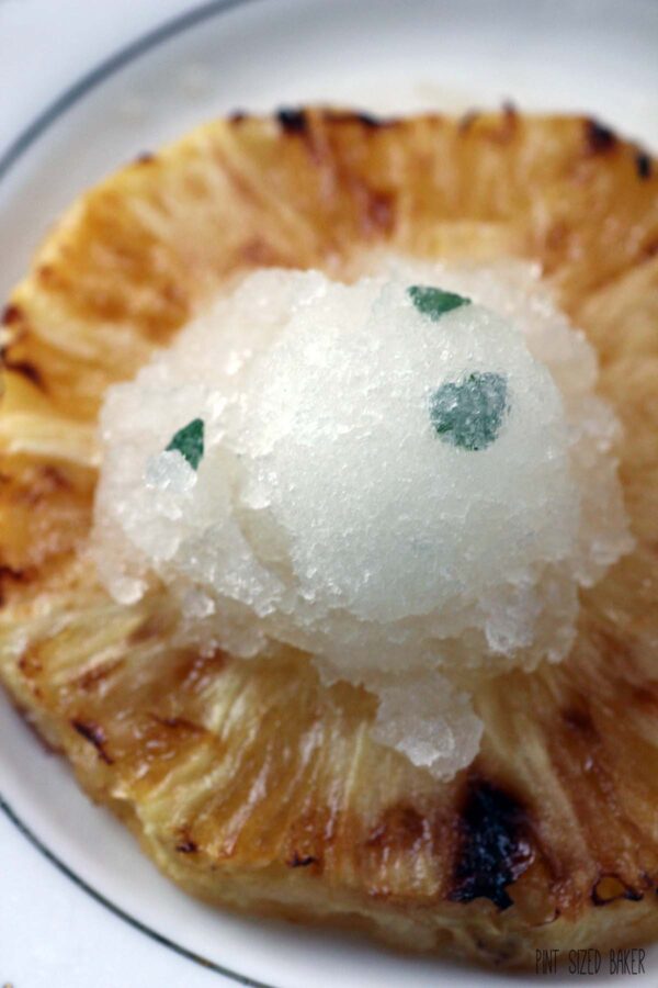 Ginger Thyme Granita with Pineapple 1