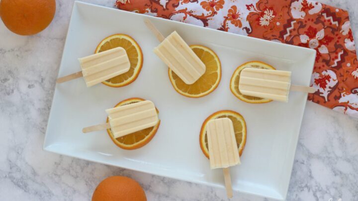 orange creamsicle ice pops