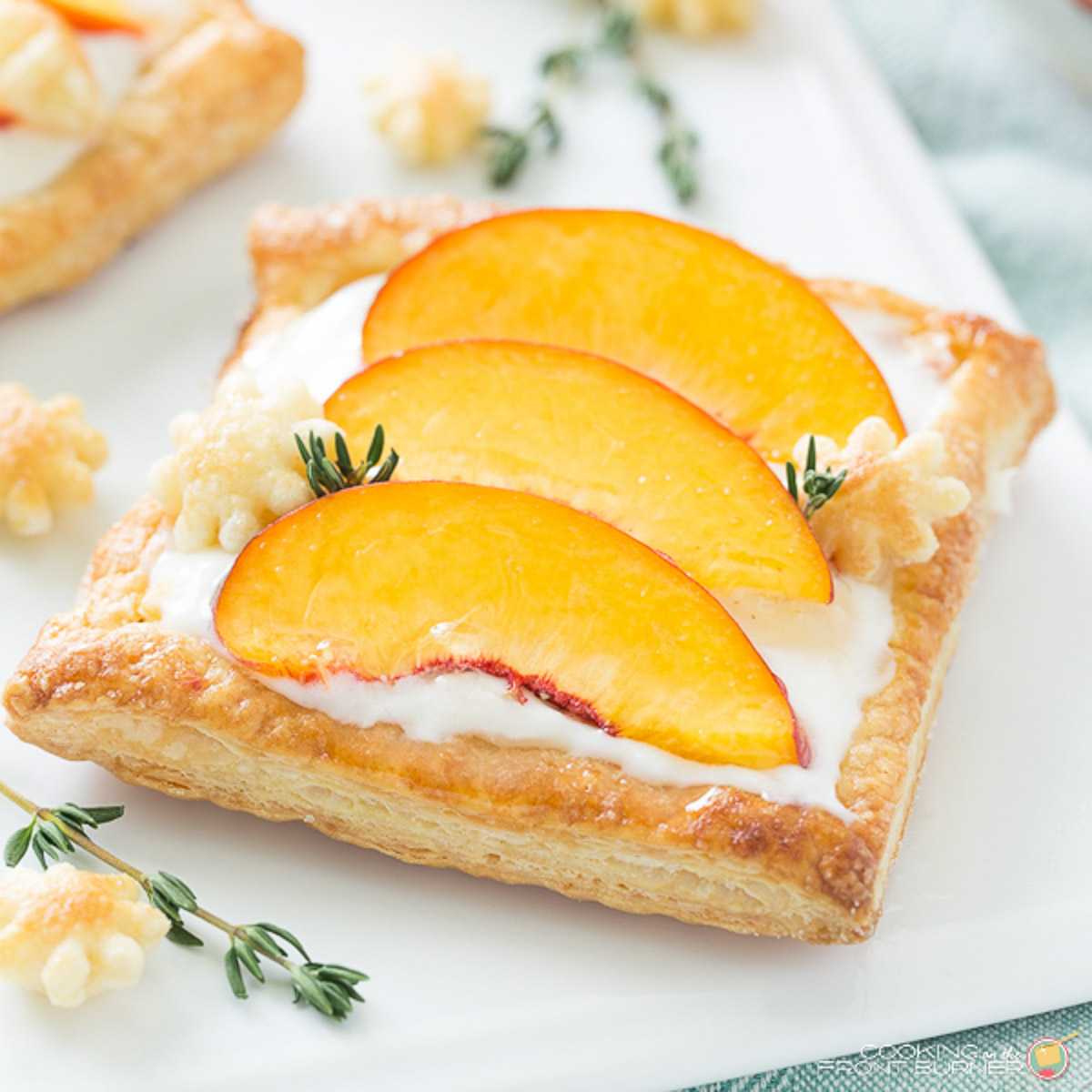 Fresh Peach Tart feat