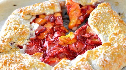 Image for Easy Strawberry Peach Crostata Recipe