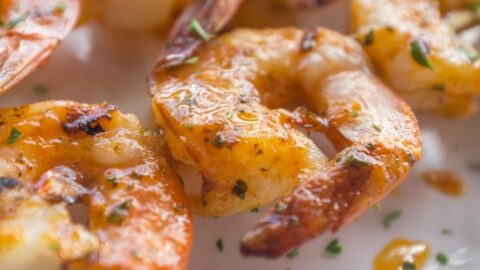 lemon garlic grilled shrimp kabob fb
