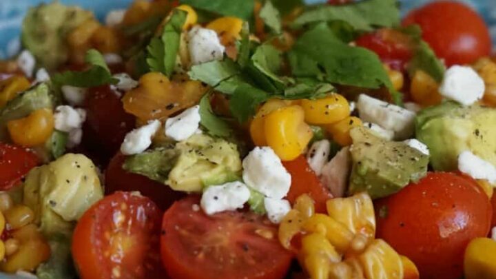Image for Cherry Tomato, Avocado, and Corn Salsa Salad Recipe