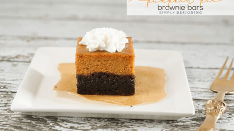Pumpkin Pie Brownie Bars Recipe