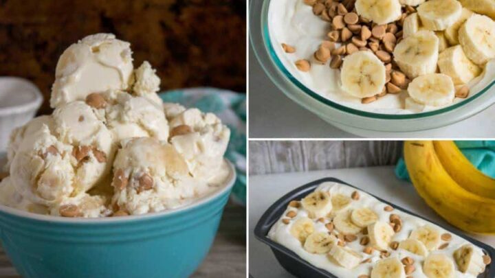 peanut butter banana No Churn Ice Cream Recipe